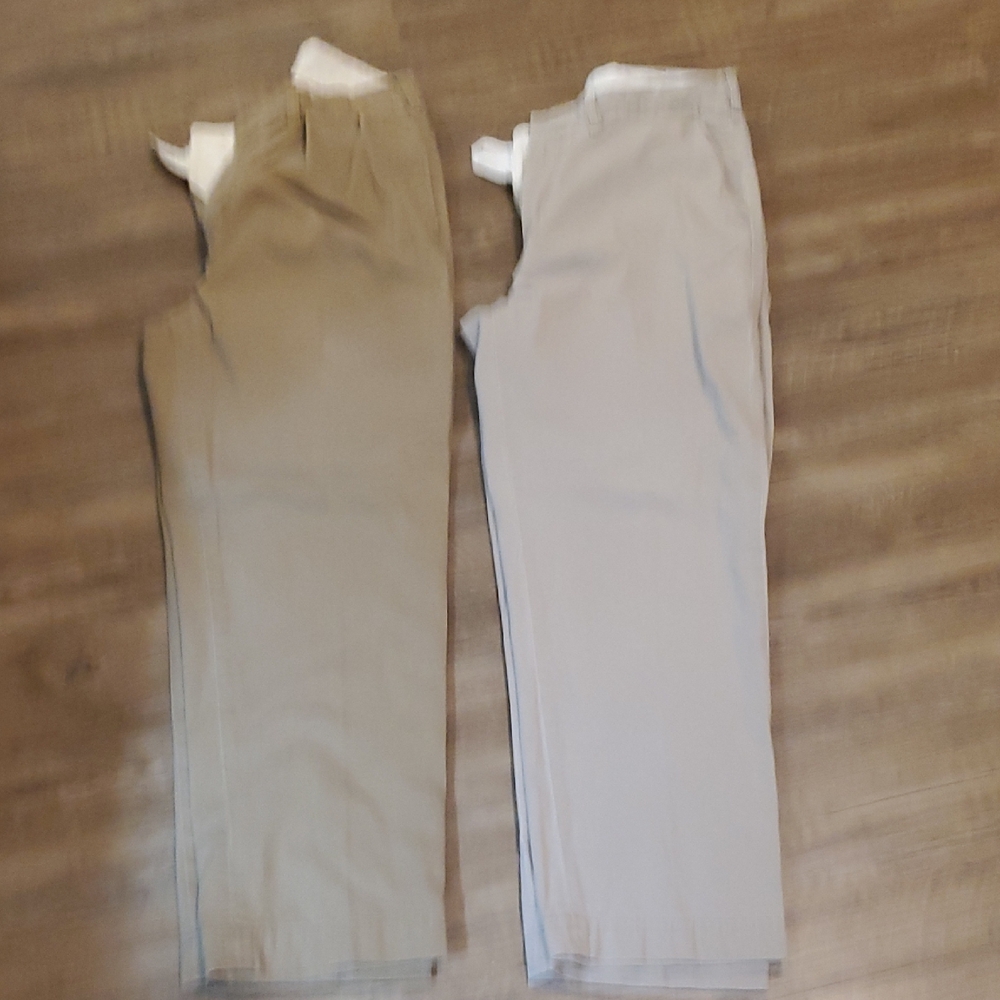 Polo by Ralph Lauren Khaki and White Prospect Pants